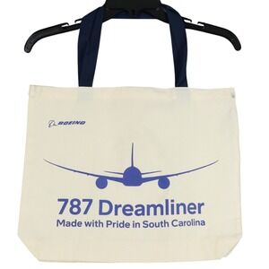 South Carolina Boeing 787 Dreamliner Tote Bag Canvas Graphic Travel Carryall